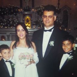 LUISFE, LORE, JIMMY Y JAIME EN LA BODA